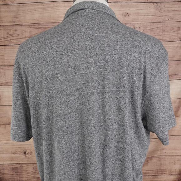 Zachary Prell Polo Shirt Mens 2XL Gray Heather Short Sleeve Modal Blend - Picture 5 of 8